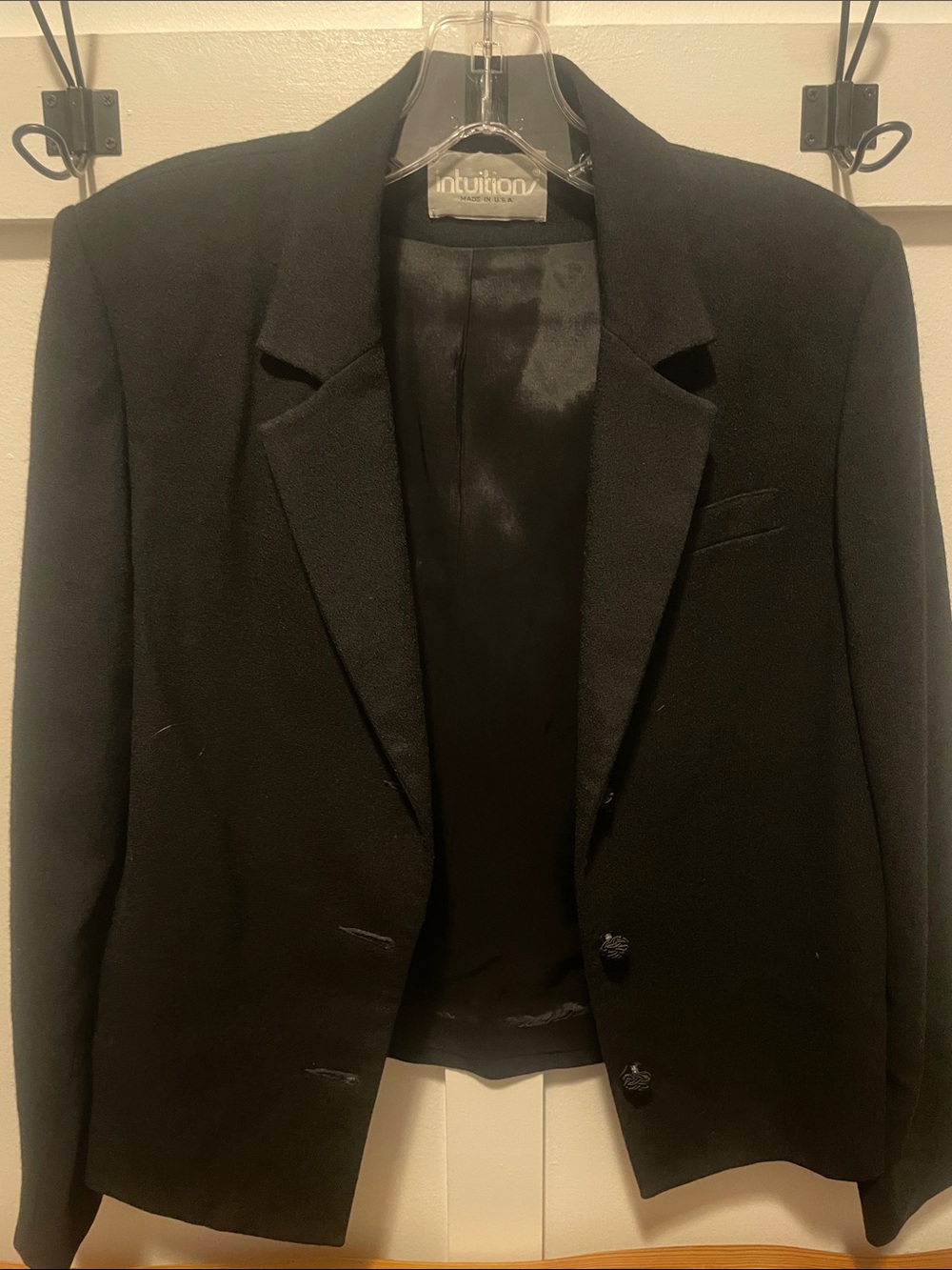 Black Women’s lined Blazer - Classic Three button Suit Jacket